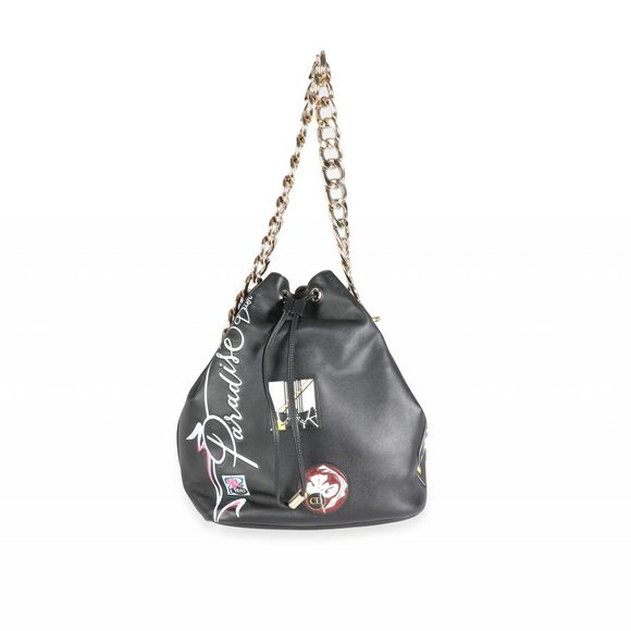 Christian Dior Limited Edition Black Calfskin Paradise Bubble Bag - Picture 4 of 5